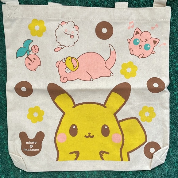 Pikachu / Pokemon X Mr. Doughnut tote bag - Picture 2 of 7